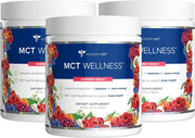 Gundry MD MCT Wellness Raspberry Medley powder tub for daily energy support.