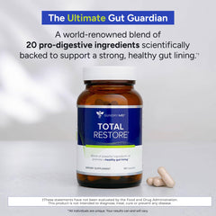 Gundry MD Total Restore capsules close-up highlighting convenient daily use