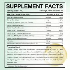 GXSAE Kindled Thyroid Support drops measure with dropper for precise daily intake.