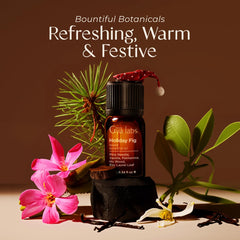 Gya Labs Holiday Fig pine needle aroma with Palmarosa and Ho Wood notes.