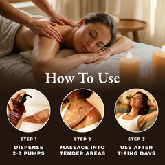 Gya Labs Lavender & Peppermint Massage Oil soft glide for quick absorption.