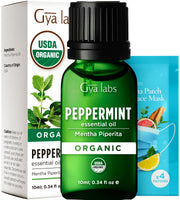 Gya Labs Organic Peppermint Oil diffuser image showing a fresh, uplifting aroma.