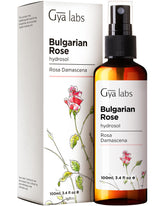 Gya Labs hidrosol de rosa de Bulgaria, botella: hidratación suave para piel y rostro.