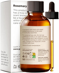 Gya Labs Rosemary Oil diffuser setup releasing a calming herb fragrance.