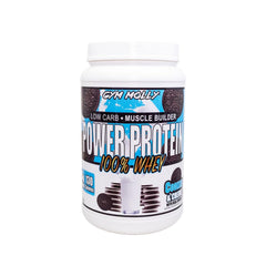 Gym Molly Power Protein bottle shows a 2lb container for post-workout fuel.