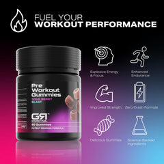 GymRat Fuel gummies packaging shows compact, travel-friendly design.