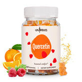 Gyumolics Quercetin 500mg Gummies for Kids bottle front shows plant-based seasonal wellness option