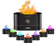 Gzvxuny Flame Diffuser with 7-color LED for ambient mood lighting