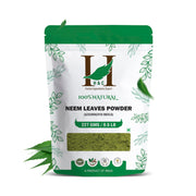 H&C Neem Leaves Powder jar front view for pure, versatile hair and skin use.