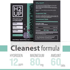 Tablet dissolving in water to create hydrogen-infused, flavor-free hydration.