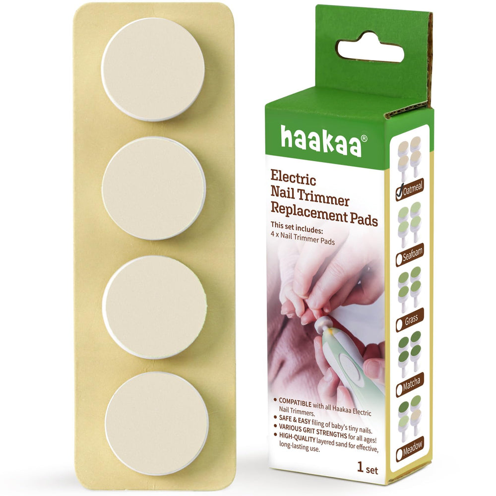 Haakaa electric nail trimmer replacement pads with four-pack for ongoing gentle nail care