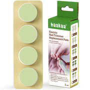 haakaa replacement pads four-pack in seafoam for longer trimming sessions