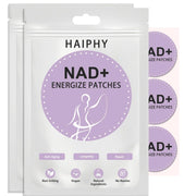 Haiphy NADPatches pack shot highlighting NMNH and Resveratrol for daily use