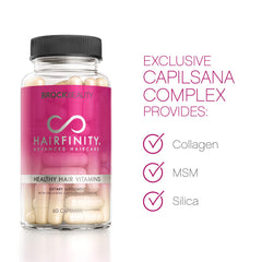 Hairfinity capilsana complex ingredients including hydrolyzed collagen and MSM for nourishment
