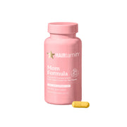 HAIRtamin MOM prenatal bottle with one-a-day capsules for prenatal wellness.