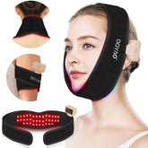 HAIYUE red light therapy belt for cordless use on chin and neck.