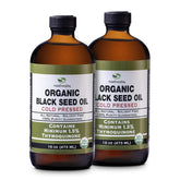 HalalEveryDay black seed oil bottle label shows cold-pressed purity for daily use