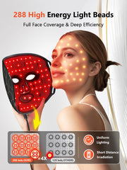 HALIDODO red light mask remote control for easy session customization.