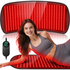 HALIDODO red light therapy mat with full-back coverage for targeted warmth.