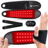 HALIDODO red light wrist wrap with 108-bead LED array for targeted relief