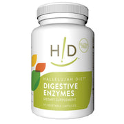 The Hallelujah Diet Digestive Enzymes bottle ready to support nutrient absorption.