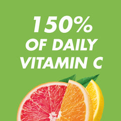 HALLS Defense Vitamin C label emphasizes 150% daily value.
