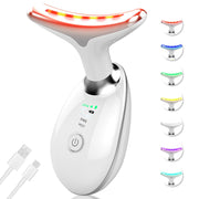 HANASCAR red light therapy device for face and neck, promoting a refreshed look