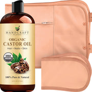 Handcraft Blends envoltura de cuello para uso cómodo del aceite de ricino
