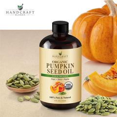 Handcraft Blends pumpkin seed oil skin application shows gentle non-greasy hydration