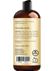 Handcraft Blends sunflower oil ingredients closeup highlights vitamins and fatty acids for moisturization