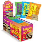Hangryboy Protein Cookie Sandwich packaging, energy-boosting snack for gym and travel.