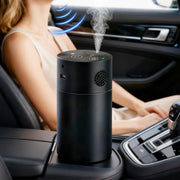 HAONINYUE smart diffuser front view shows compact design for small spaces.