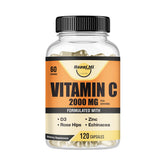 Happi Mi Nutrition Vitamin C 2000mg bottle front for daily immune support