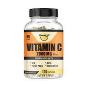 Happi Mi Nutrition Vitamin C 2000mg bottle front for daily immune support