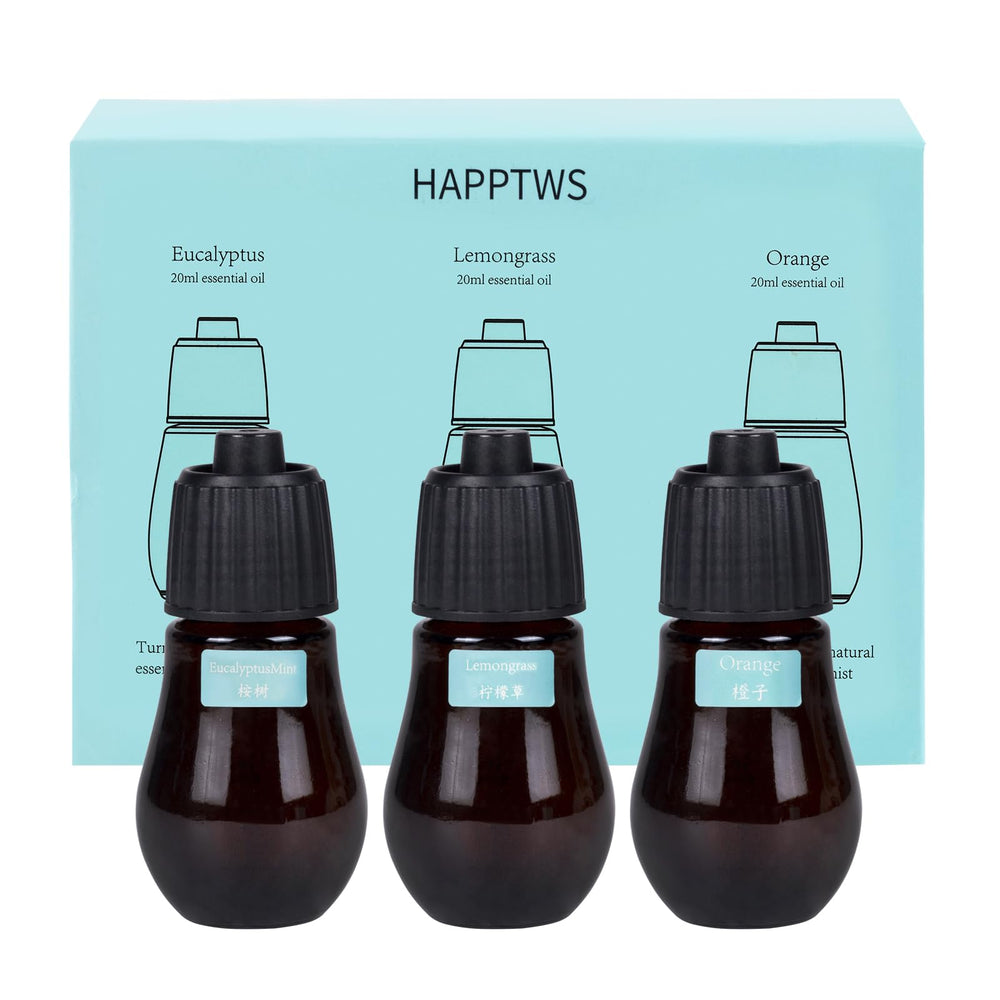 HAPPTWS aromatherapy set eucalyptus bottle for room fragrance and mood support