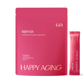Happy Aging Happiest Gut Hydration Powder red berries packet ready to mix for hydration
