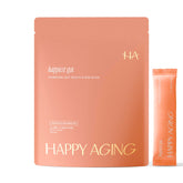 Happy Aging Happiest Gut Hydration Powder stick for on-the-go hydration.