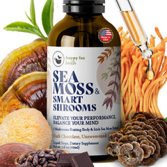 Happy Fox Irish Sea Moss Drops pour for quick daily vitality.