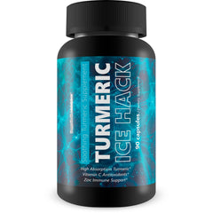 Happy Health Turmeric Ice Hack Pills bottle ready for daily nerve support