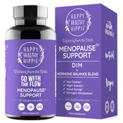 Happy Healthy Hippie Go With The Flow bottle for menopausal comfort and ease.