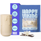 Happy Viking Vanilla Protein bag showcasing complete meal replacement option