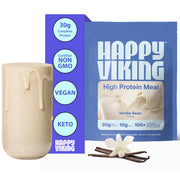Happy Viking Vanilla Protein bag showcasing complete meal replacement option