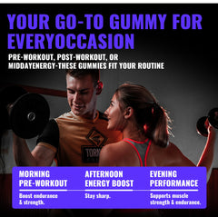 Happyummmm creatine gummies anti-melting feature helps travel-friendly use.
