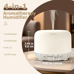 Harindiver diffuser with 7 LED lights for mood-enhancing illumination.