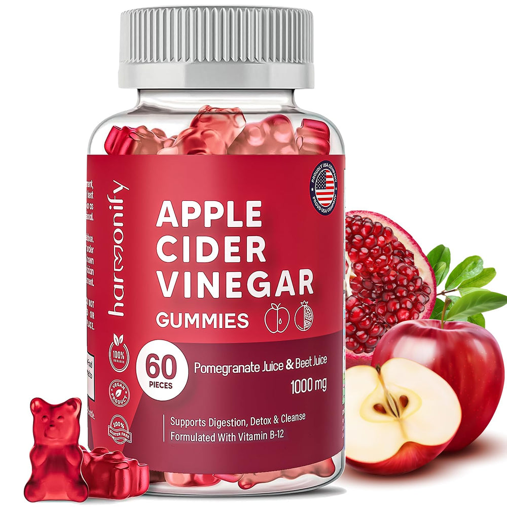 HARMONIFY Apple Cider Vinegar Gummies bottle front for daily wellness