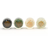HARMONITE black tourmaline crystals in a meditation set for calm focus and balance
