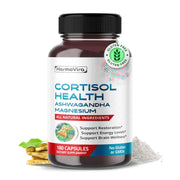 HarmoVira CORTISOL Health bottle with capsules signaling daily stress support and balance