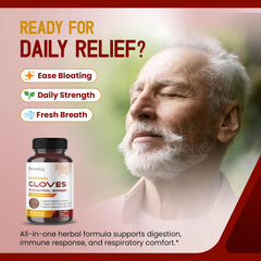 HarmoVira liposomal cloves capsules designed for convenient daily use.