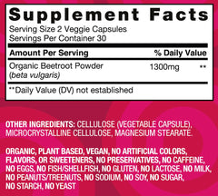 Pouring Harvest of Nature Beet Root 1300mg capsules for daily use