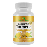 Harvest of Nature turmeric 650mg bottle front for daily joint support